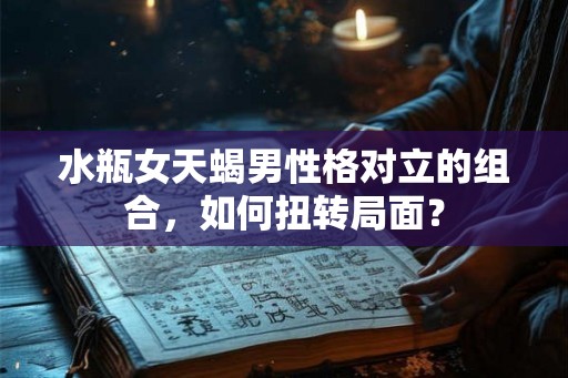 水瓶女天蝎男性格对立的组合，如何扭转局面？