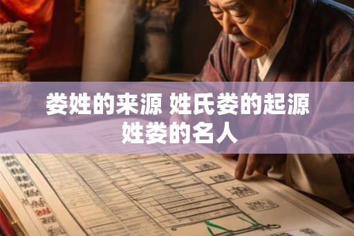 娄姓的来源 姓氏娄的起源 姓娄的名人