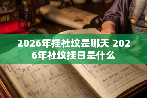 2026年挂社坟是哪天 2026年社坟挂日是什么