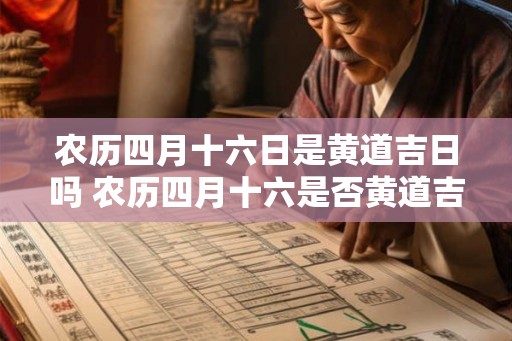 农历四月十六日是黄道吉日吗 农历四月十六是否黄道吉日 农历四月十六日是黄道吉日吗 农历四月十六是否黄道吉日