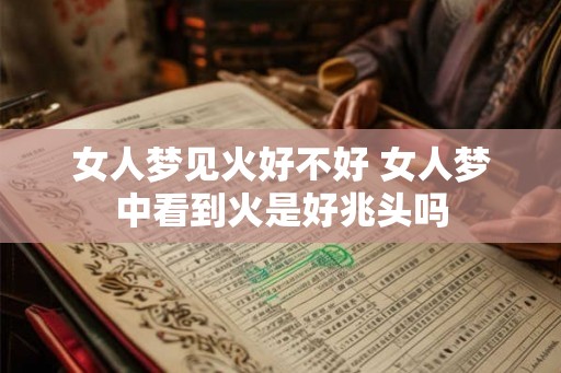 女人梦见火好不好 女人梦中看到火是好兆头吗