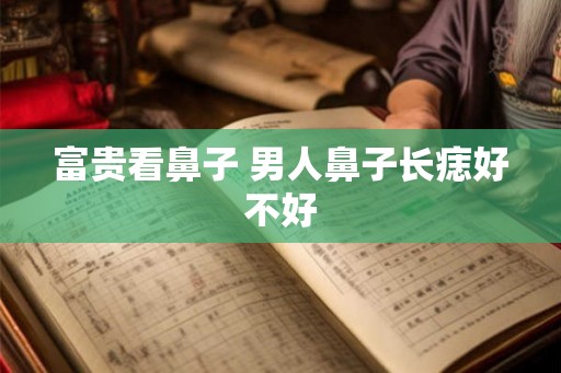 富贵看鼻子 男人鼻子长痣好不好