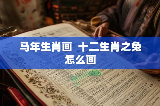 马年生肖画  十二生肖之兔怎么画