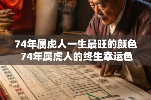 74年属虎人一生最旺的颜色 74年属虎人的终生幸运色
