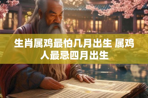 生肖属鸡最怕几月出生 属鸡人最忌四月出生