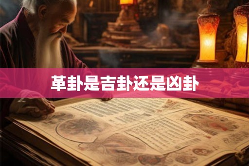 革卦是吉卦还是凶卦 革卦是吉卦还是凶卦