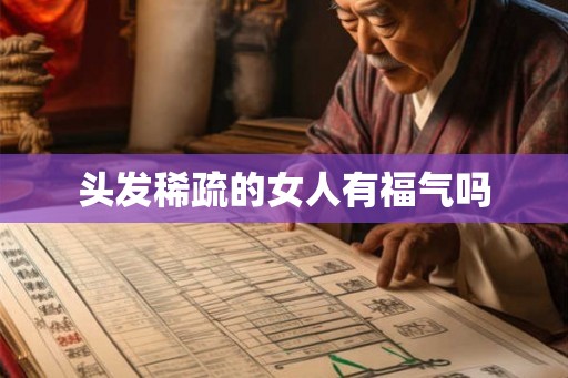头发稀疏的女人有福气吗