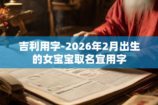 吉利用字-2026年2月出生的女宝宝取名宜用字