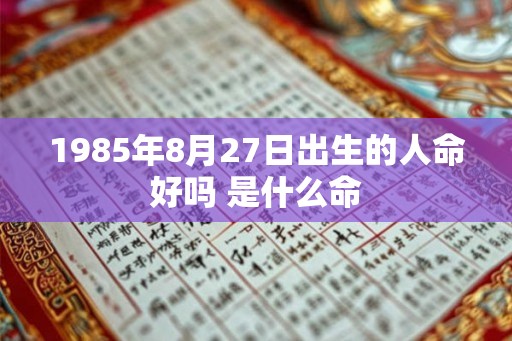 1985年8月27日出生的人命好吗 是什么命