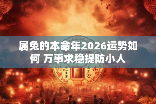 属兔的本命年2026运势如何 万事求稳提防小人 属兔的本命年2026运势如何 万事求稳提防小人