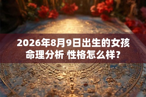 2026年8月9日出生的女孩命理分析 性格怎么样？