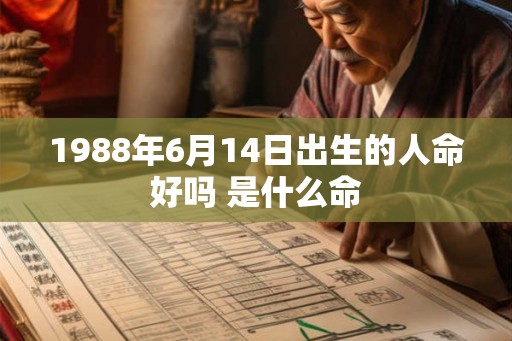 1988年6月14日出生的人命好吗 是什么命