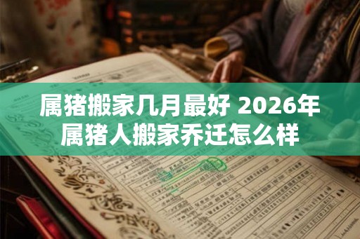 属猪搬家几月最好 2026年属猪人搬家乔迁怎么样