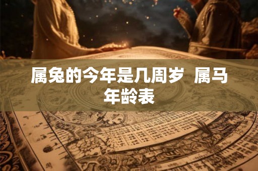 属兔的今年是几周岁  属马年龄表
