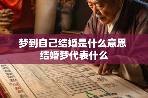 梦到自己结婚是什么意思 结婚梦代表什么 梦到自己结婚是什么意思 结婚梦代表什么
