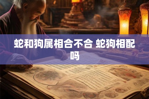 蛇和狗属相合不合 蛇狗相配吗