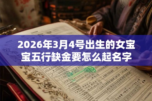 2026年3月4号出生的女宝宝五行缺金要怎么起名字