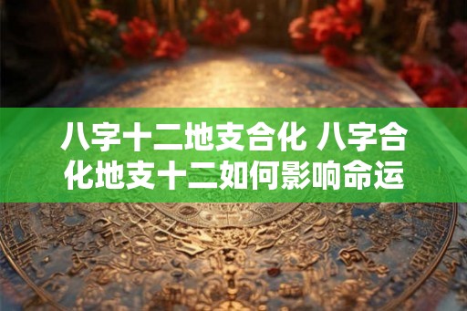八字十二地支合化 八字合化地支十二如何影响命运 八字十二地支合化 八字合化地支十二如何影响命运