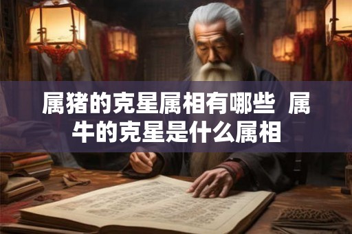 属猪的克星属相有哪些  属牛的克星是什么属相