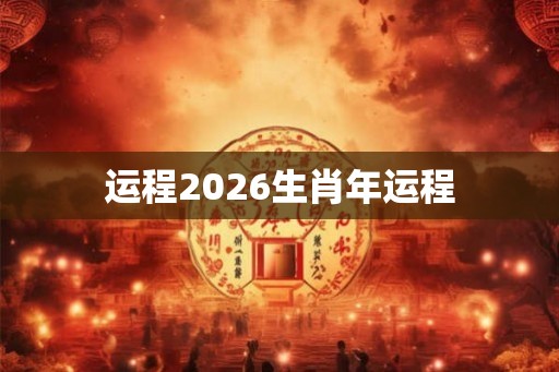 运程2026生肖年运程 运程2026生肖年运程