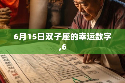 6月15日双子座的幸运数字,6