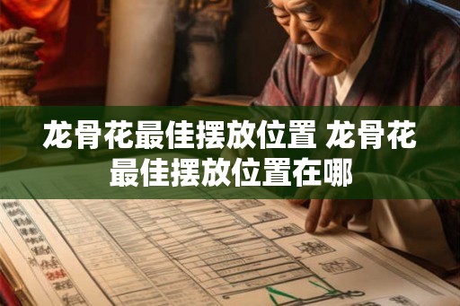 龙骨花最佳摆放位置 龙骨花最佳摆放位置在哪