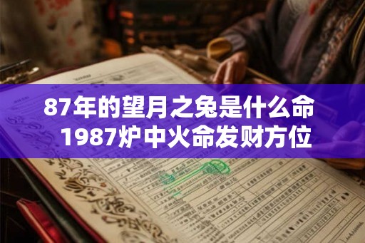 87年的望月之兔是什么命  1987炉中火命发财方位
