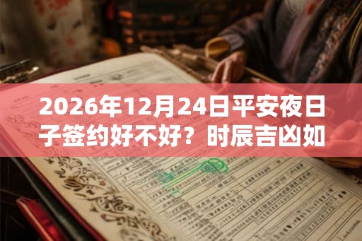 2026年12月24日平安夜日子签约好不好?时辰吉凶如何? 2026年12月24日平安夜日子签约好不好?时辰吉凶如何?