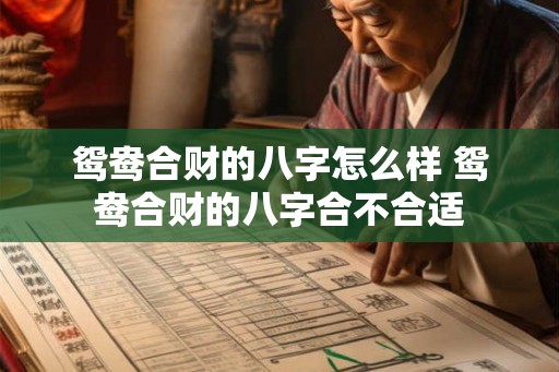 鸳鸯合财的八字怎么样 鸳鸯合财的八字合不合适