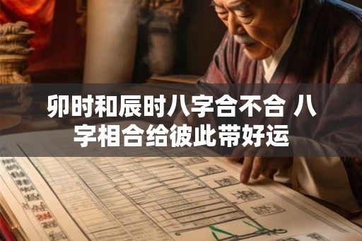 卯时和辰时八字合不合 八字相合给彼此带好运