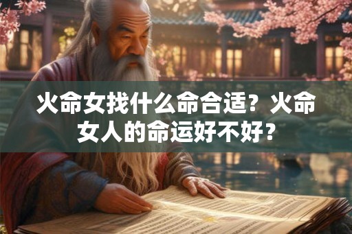 火命女找什么命合适？火命女人的命运好不好？