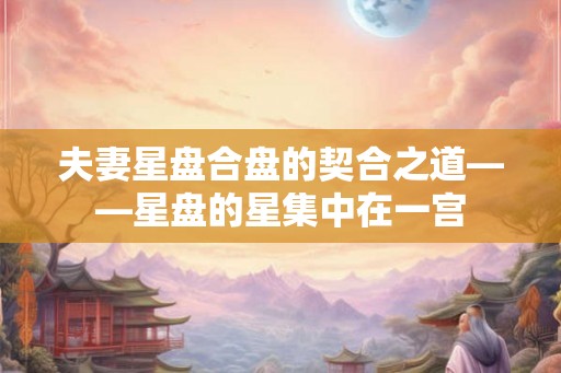 夫妻星盘合盘的契合之道——星盘的星集中在一宫