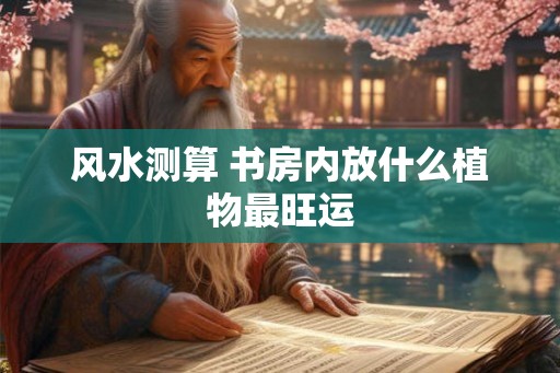 风水测算 书房内放什么植物最旺运