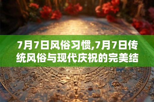 7月7日风俗习惯,7月7日传统风俗与现代庆祝的完美结合 7月7日风俗习惯,7月7日传统风俗与现代庆祝的完美结合