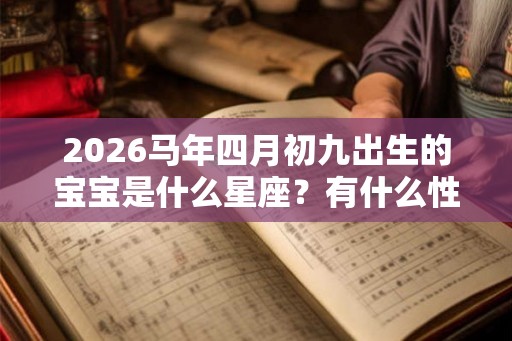 2026马年四月初九出生的宝宝是什么星座？有什么性格特点？