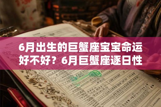 6月出生的巨蟹座宝宝命运好不好？6月巨蟹座逐日性格分析
