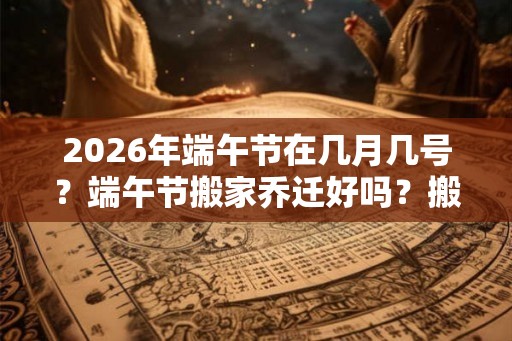 2026年端午节在几月几号？端午节搬家乔迁好吗？搬家有什么要注意的？