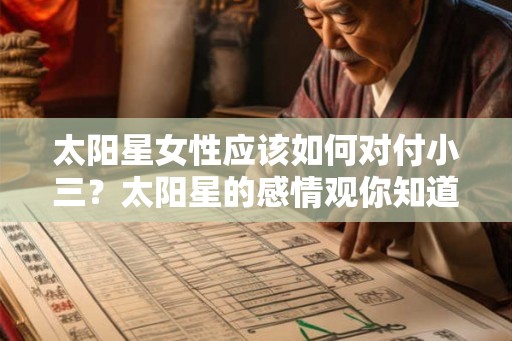 太阳星女性应该如何对付小三？太阳星的感情观你知道吗？