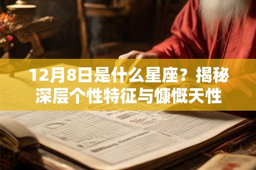 12月8日是什么星座?揭秘深层个性特征与慷慨天性 12月8日是什么星座?揭秘深层个性特征与慷慨天性
