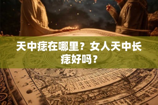天中痣在哪里？女人天中长痣好吗？