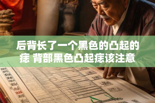 后背长了一个黑色的凸起的痣 背部黑色凸起痣该注意什么