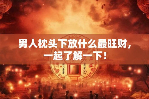 男人枕头下放什么最旺财，一起了解一下！
