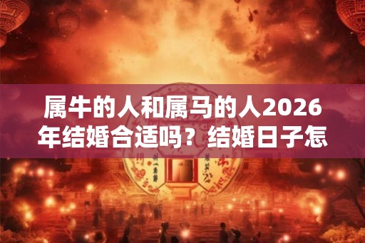 属牛的人和属马的人2026年结婚合适吗？结婚日子怎么选？