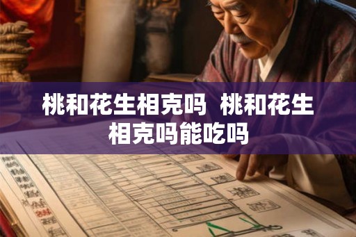桃和花生相克吗  桃和花生相克吗能吃吗