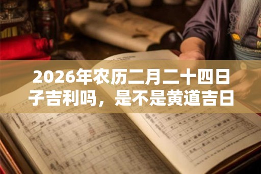 2026年农历二月二十四日子吉利吗，是不是黄道吉日？