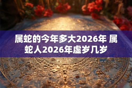 属蛇的今年多大2026年 属蛇人2026年虚岁几岁