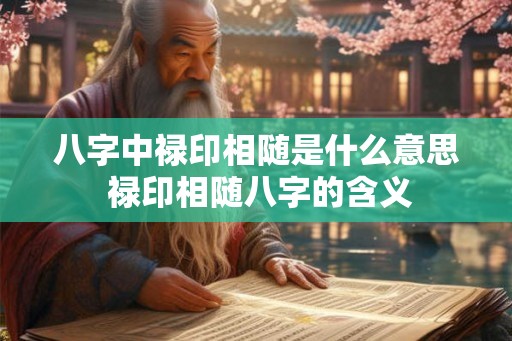 八字中禄印相随是什么意思 禄印相随八字的含义