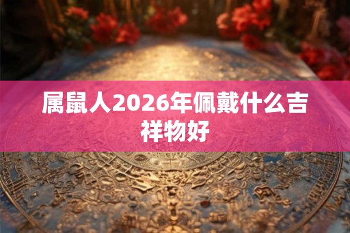 属鼠人2026年佩戴什么吉祥物好