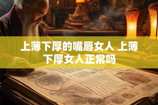上薄下厚的嘴唇女人 上薄下厚女人正常吗