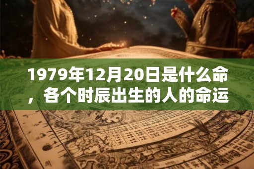 1979年12月20日是什么命，各个时辰出生的人的命运